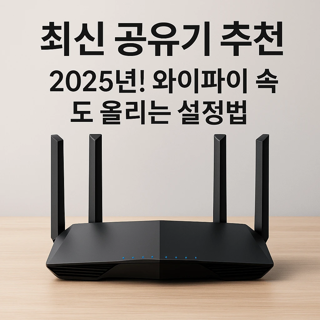 최신 공유기 추천 2025년! 와이파이 속도 올리는 설정법