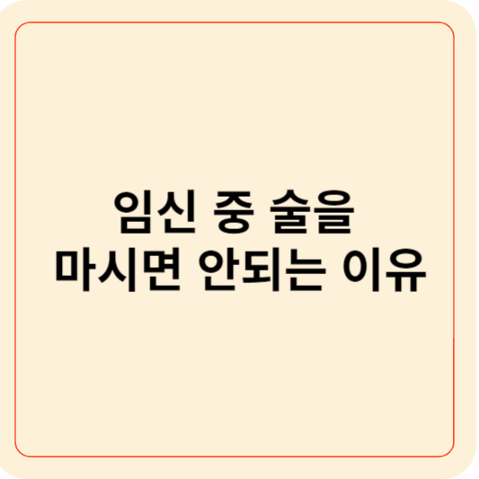 임신 술