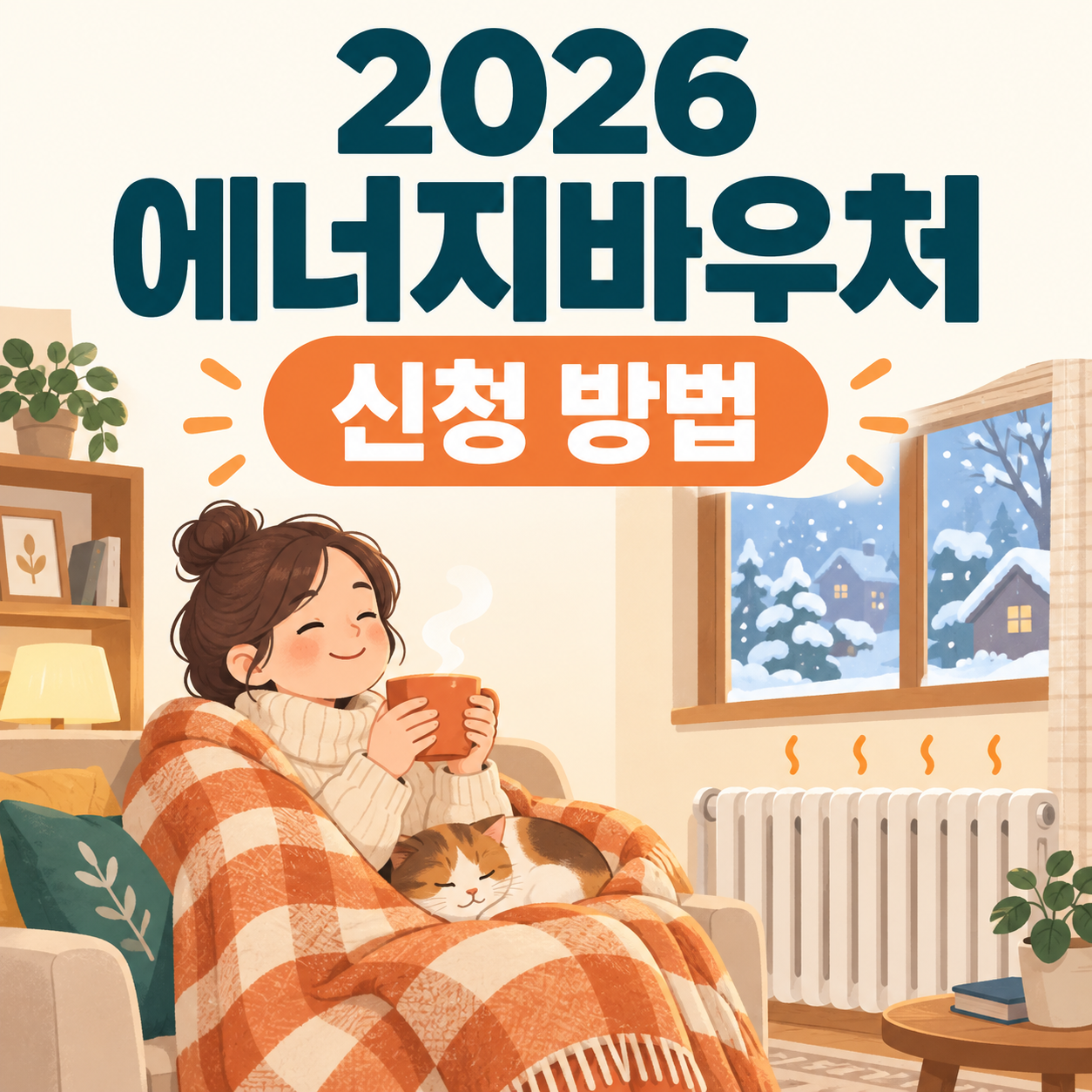 따뜻한 겨울 집과 2026 에너지바우처 신청 방법 안내