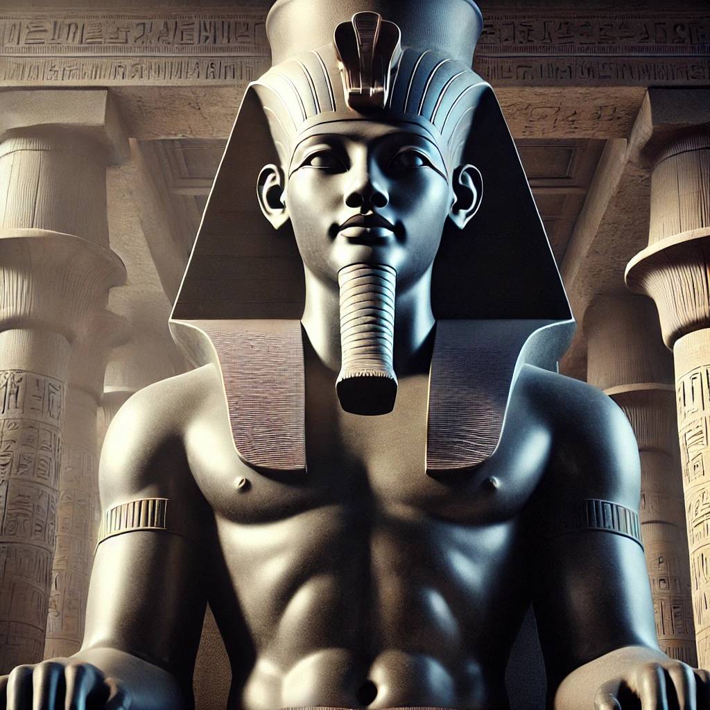 이집트 파라오 석상에 나타난 권력과 영원의 미학