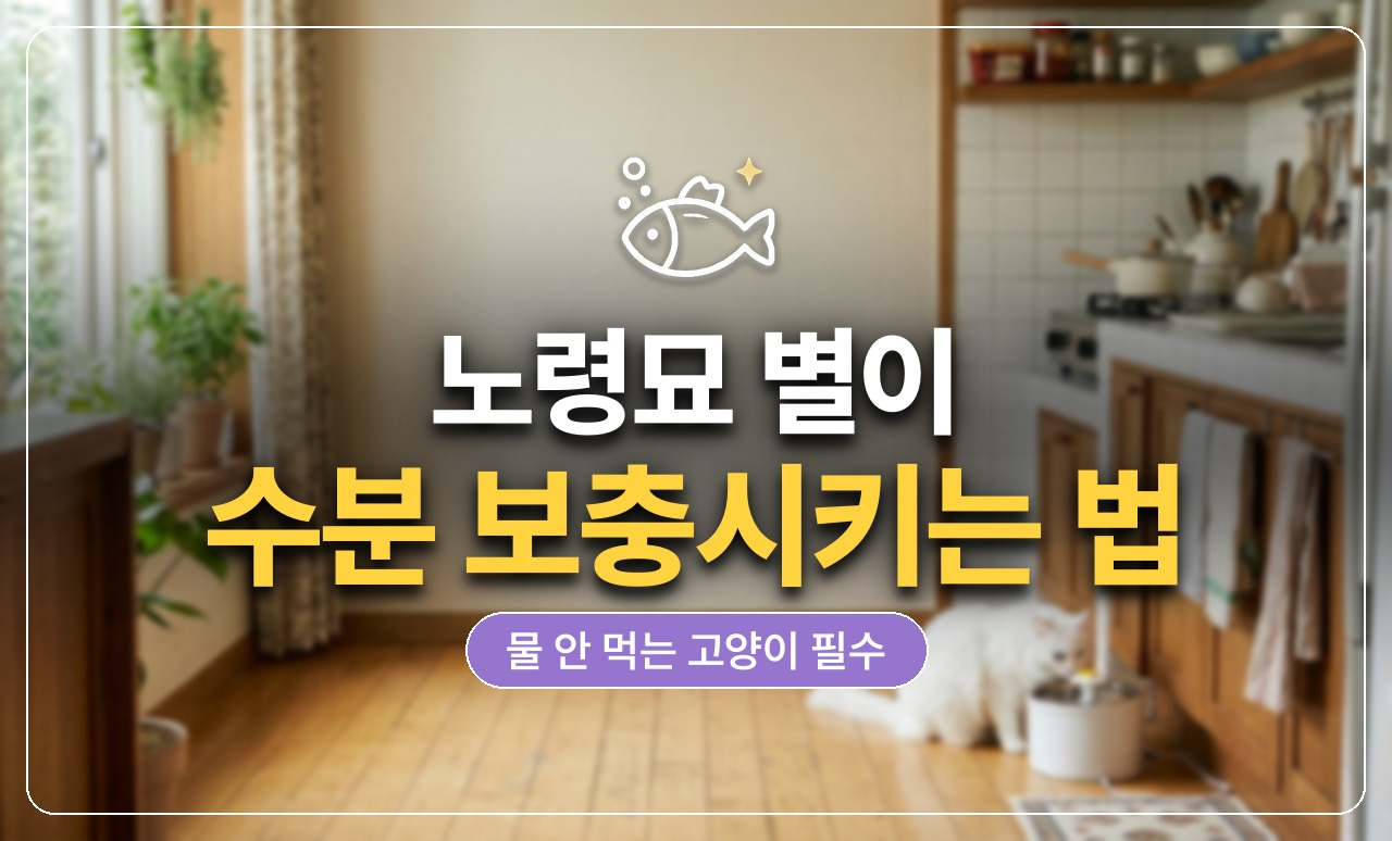 노령묘 수분 보충