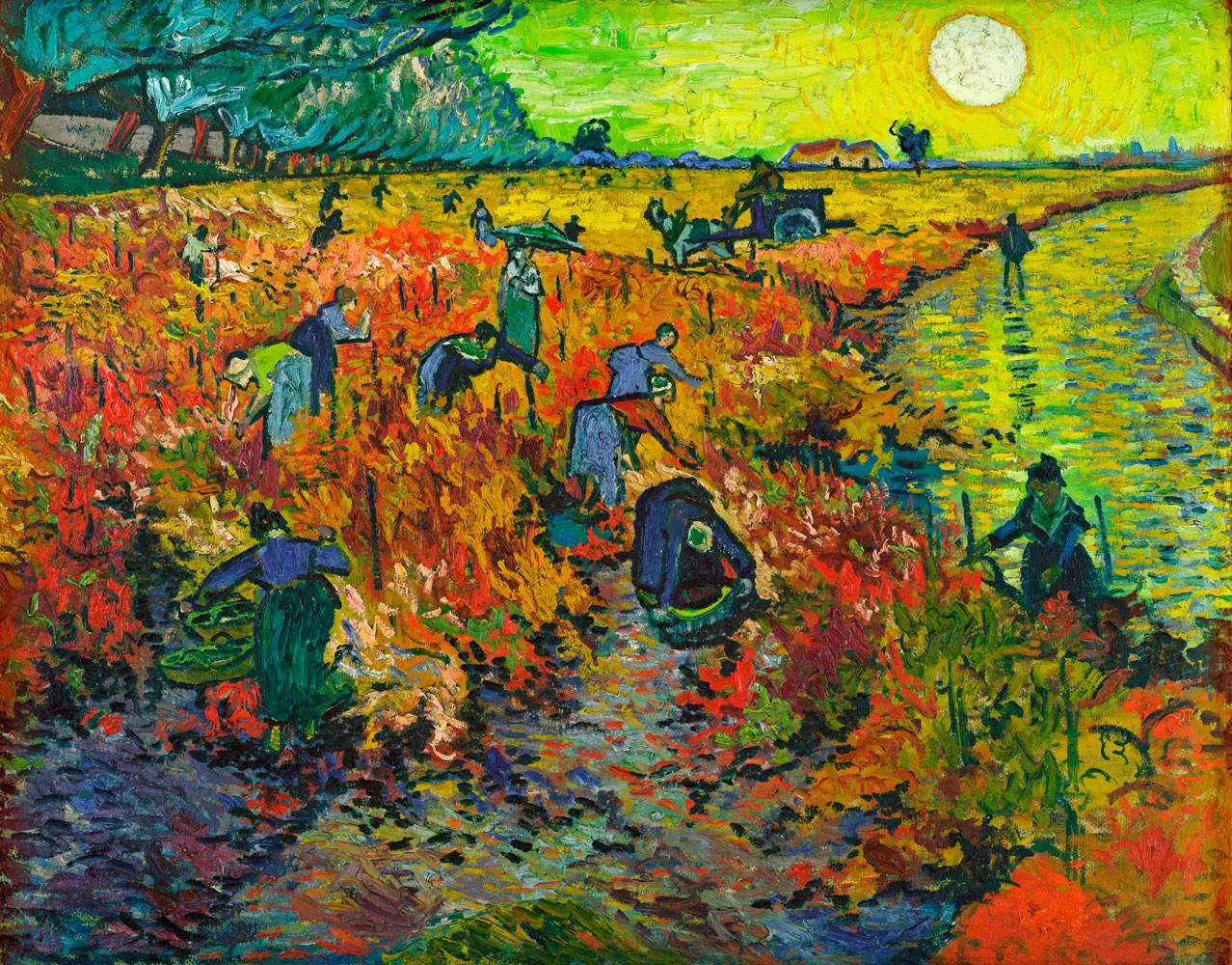 빈센트 반고후 아를의붉은포토밭 살아생전 팔린 단하나의 그림