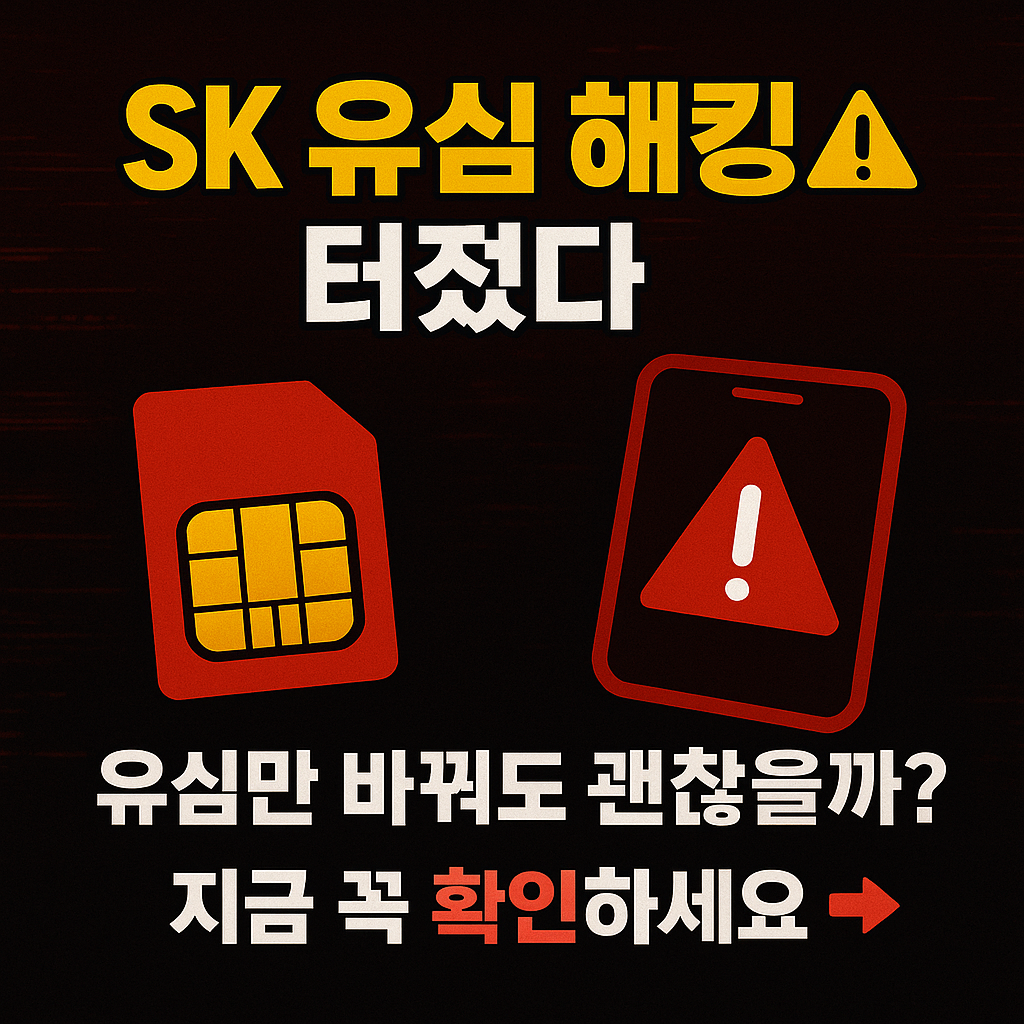 휴대폰 유심 바꿨다고 안심해도 될까? 해킹 피해 막는 필수 체크리스트