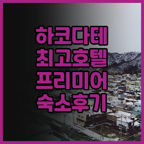 프리미어 호텔 캐빈 프레지던트 하코다..