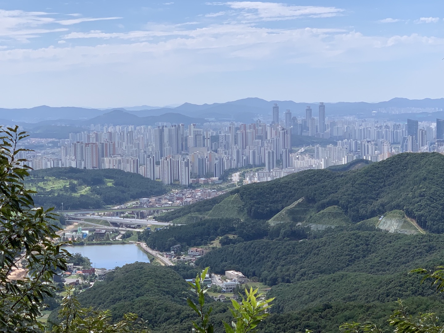 무봉산 정상 전망