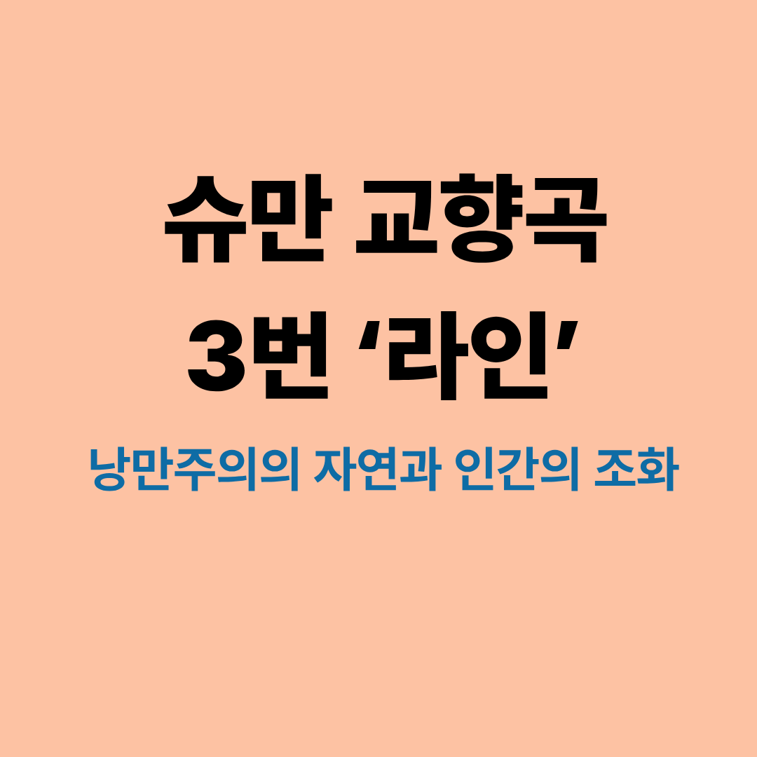 슈만 교향곡 3번 라인 연주 장면과 라인강 풍경 이미지