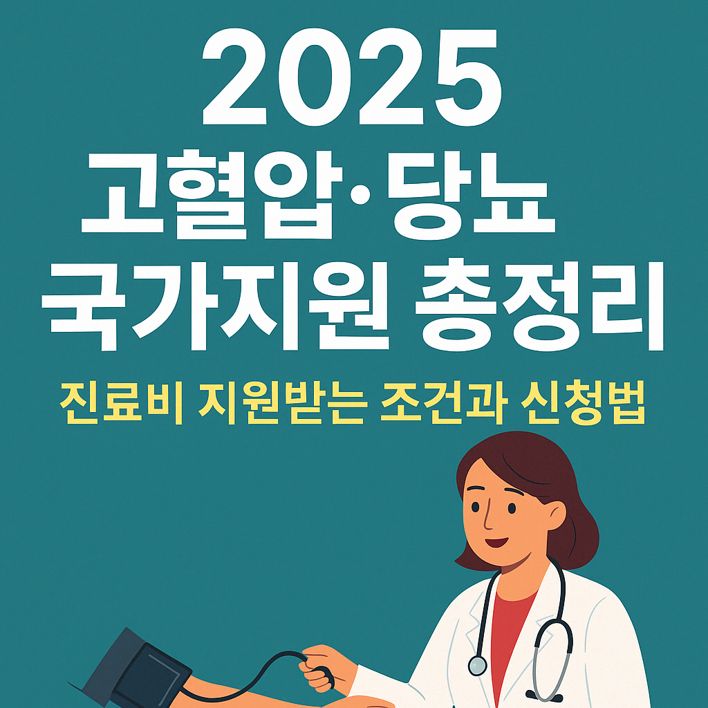 2025년 고혈압&middot;당뇨 환자 국가지원 총정리 &ndash; 진료비 지원받는 조건과 신청법.