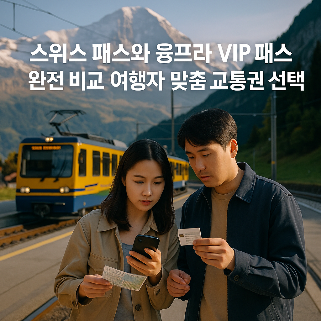 스위스 패스와 융프라우 VIP 패스 완전 비교 여행자 맞춤 교통권 선택법