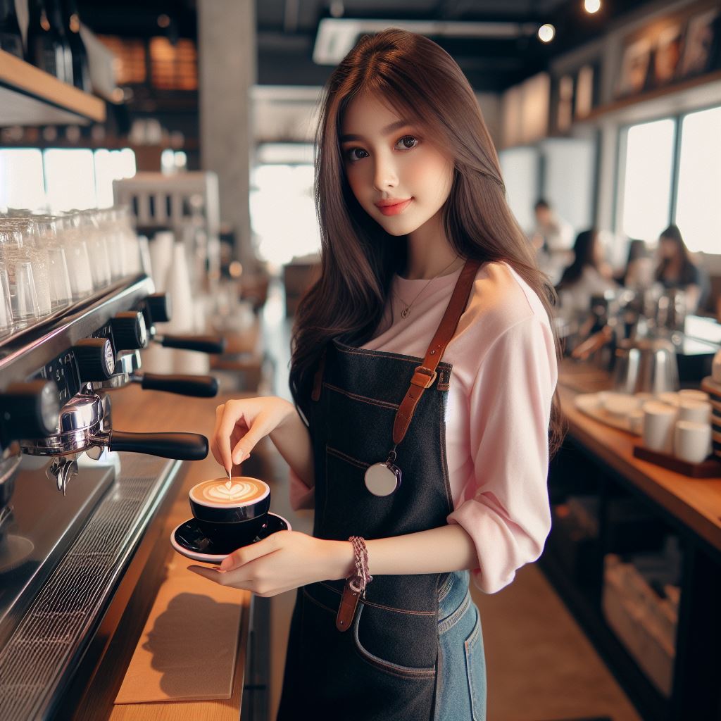 커피숍에서 일하기