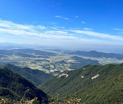 산에서 본 풍광 사진