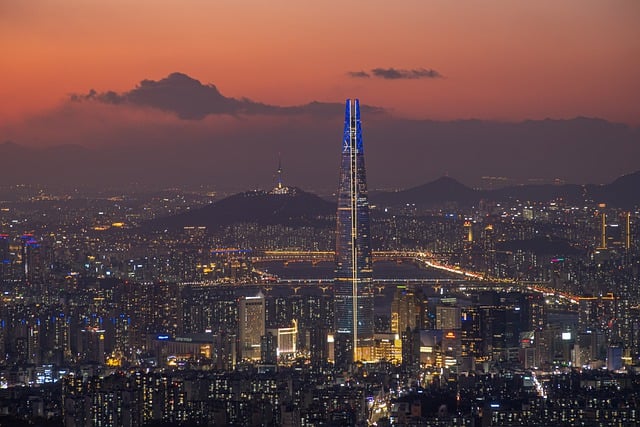 서울 롯데타워 야경