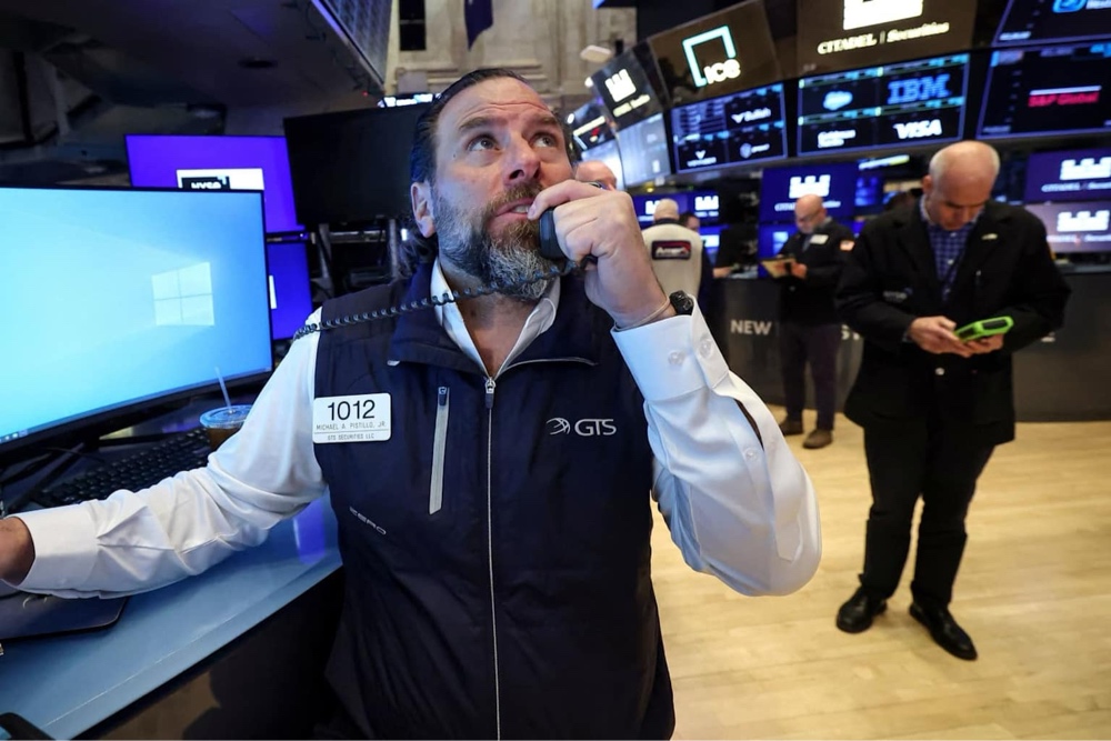 Stock market trader monitoring stock charts after January 2026 CPI report announcement.