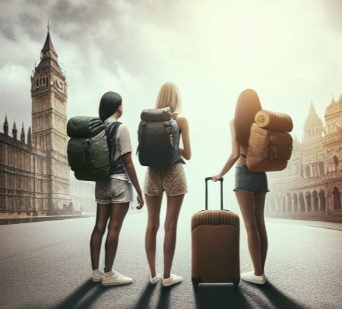 자유여행을 떠나는 사람들