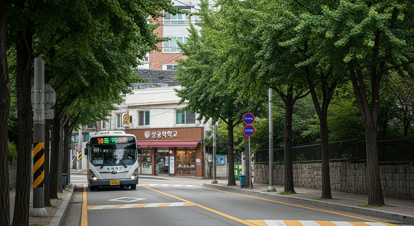 조용한 언덕 위, 편리한 연결'
