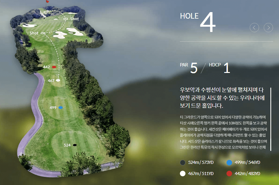 롯데스카이힐제주 컨트리클럽 스카이코스 4