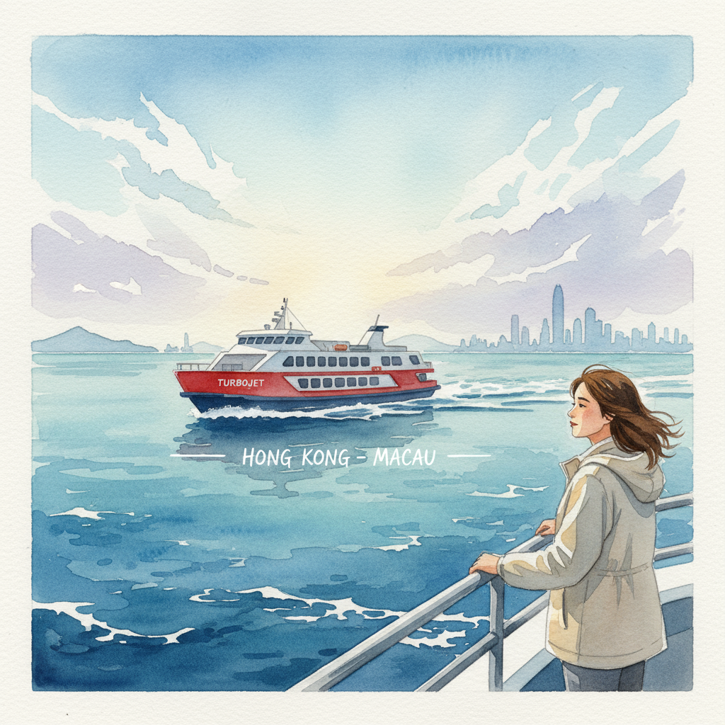 홍콩 마카오 페리 사진