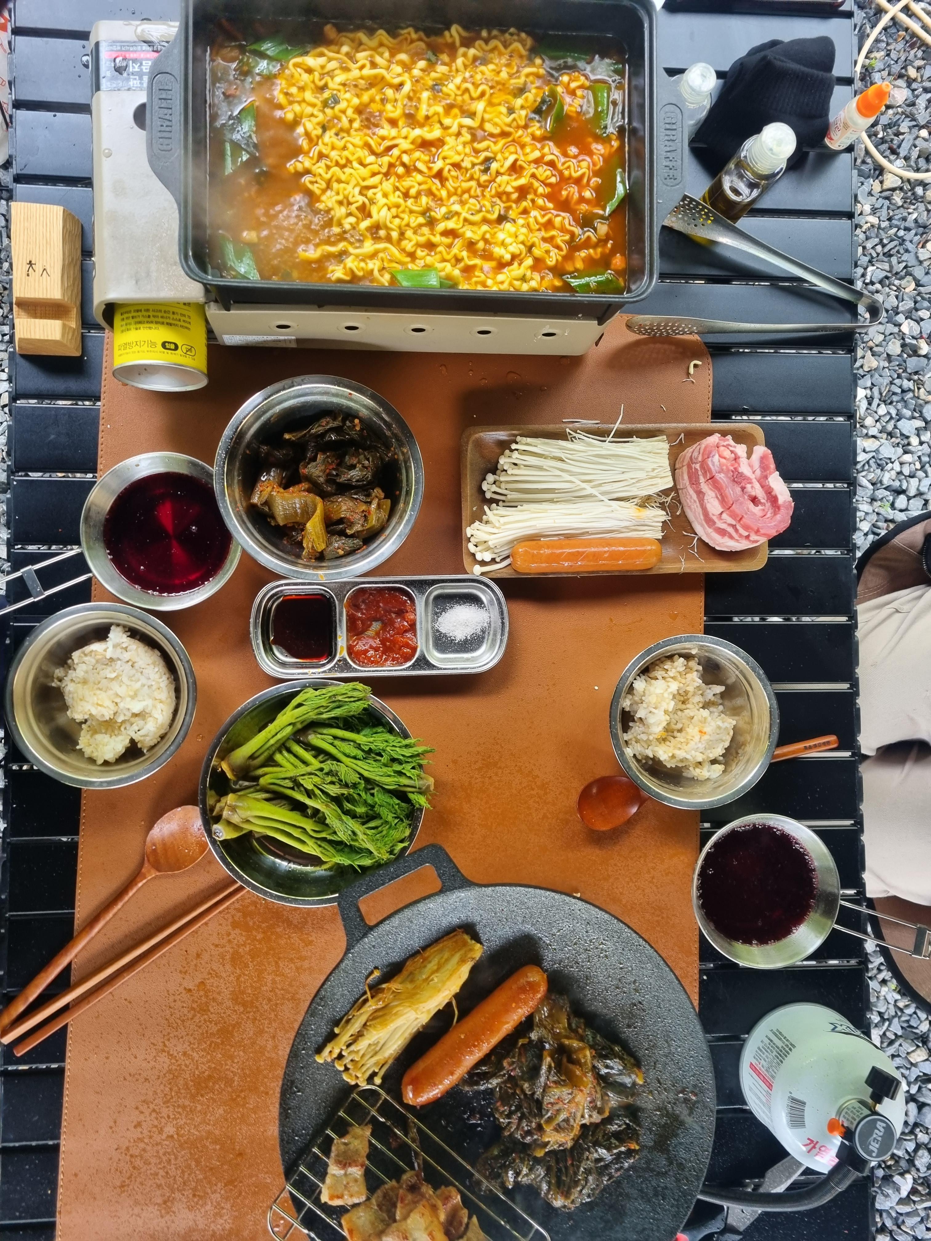 삼겹살 캠핑