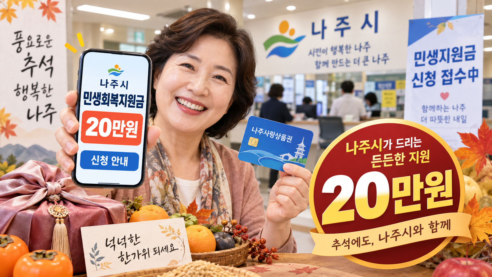 나주 민생회복지원금 20만원 신청방법