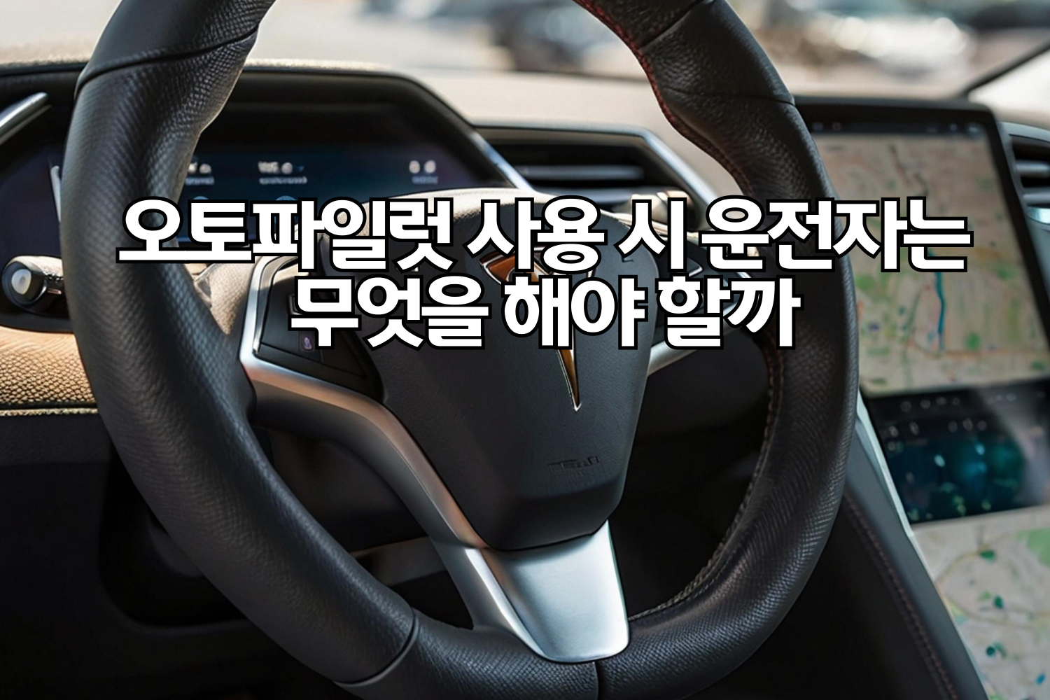오토파일럿 사용 시 운전자는 무엇을 해야 할까