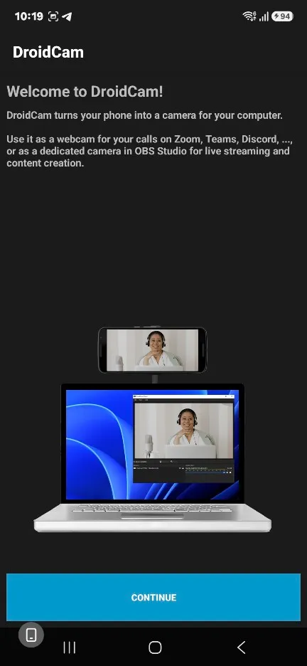 스마트폰을 PC 웹캠으로 DroidCam 앱 설치