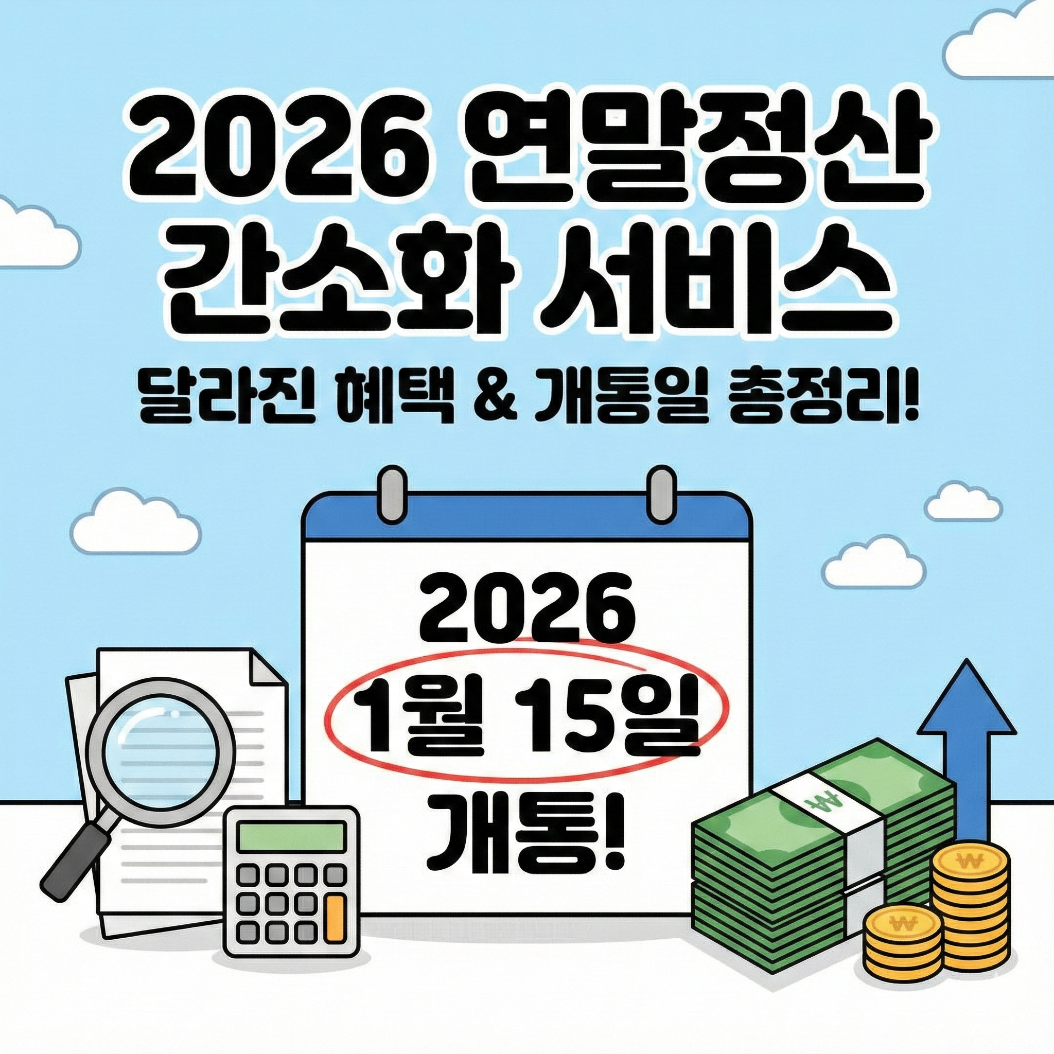 연말정산 간소화 서비스 2026년 개통일과 달라진 소득공제 혜택 완벽 정리
