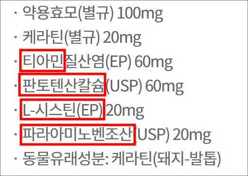 판시딜 캡슐 성분