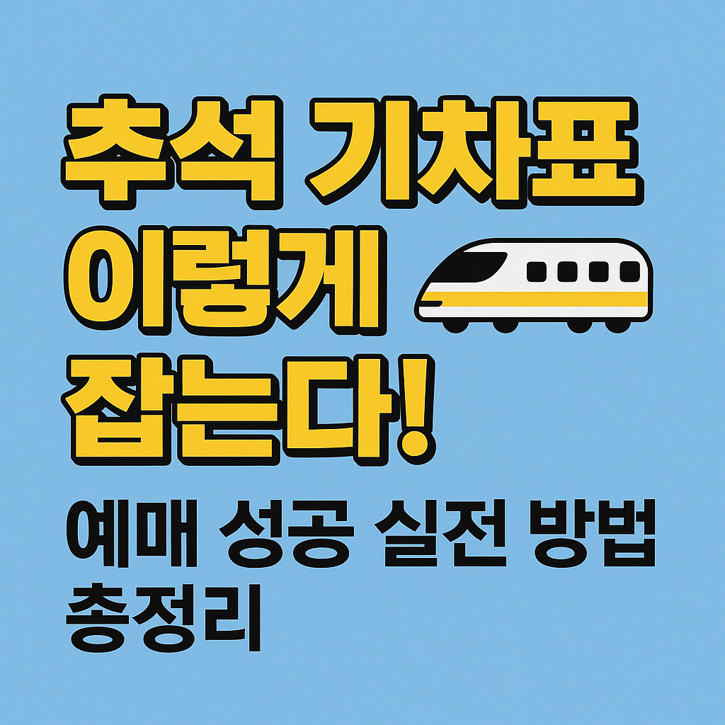 예매 성공 실전 방법 총정리