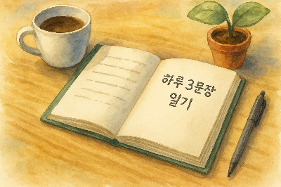 하루 3문장 일기, 자존감을 바꾸다 – 아주 사소한 기록의 힘