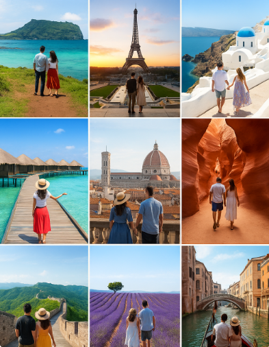 전세계 커플 여행지 BEST 10, 잊지 못할 로맨틱한 순간