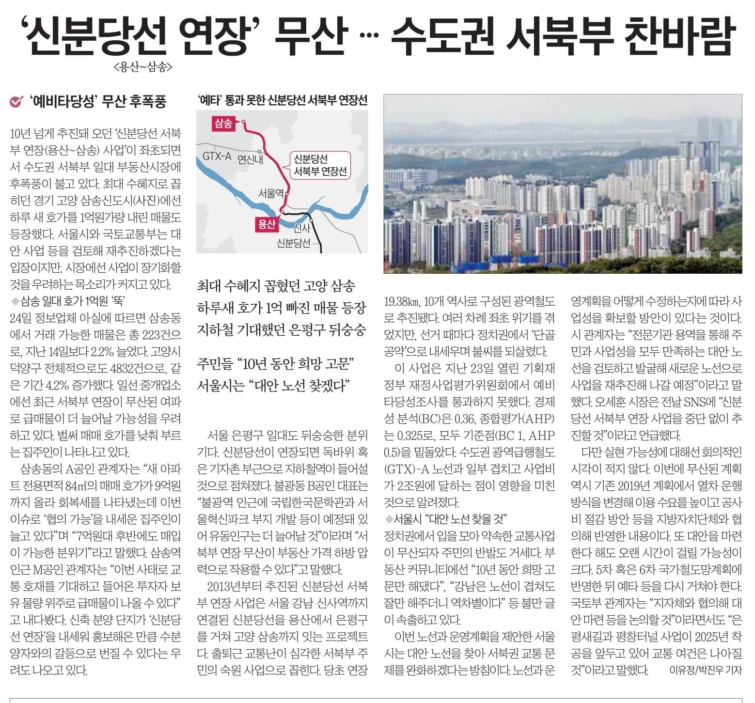 경제뉴스 부동산뉴스 신문스크랩 8월 25일 6