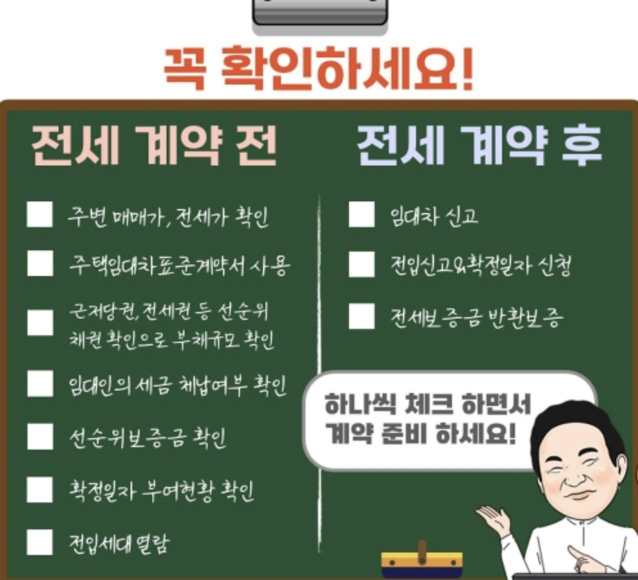 전세사기 예방 필수 체크리스트