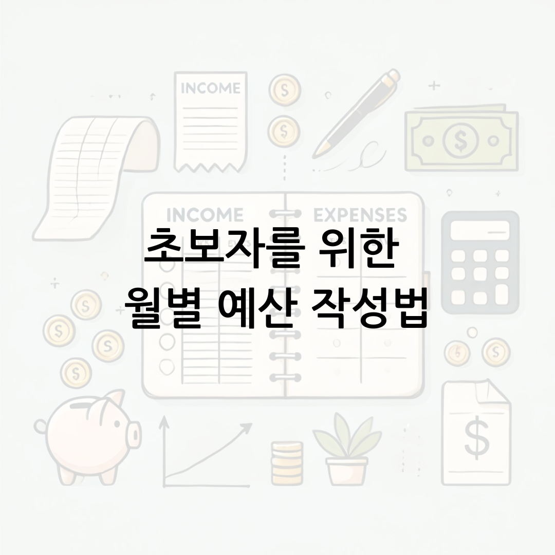 초보자를 위한 월별 예산 작성법
