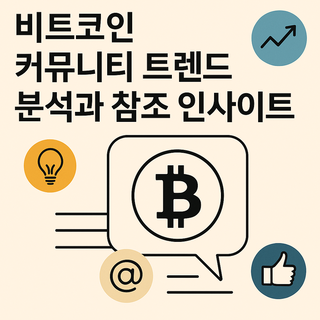 비트코인 커뮤니티 트렌드 분석과 참조 인사이트