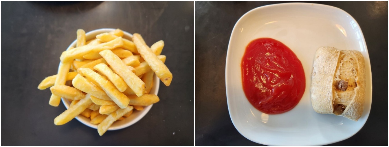 감자튀김과 무화과 빵