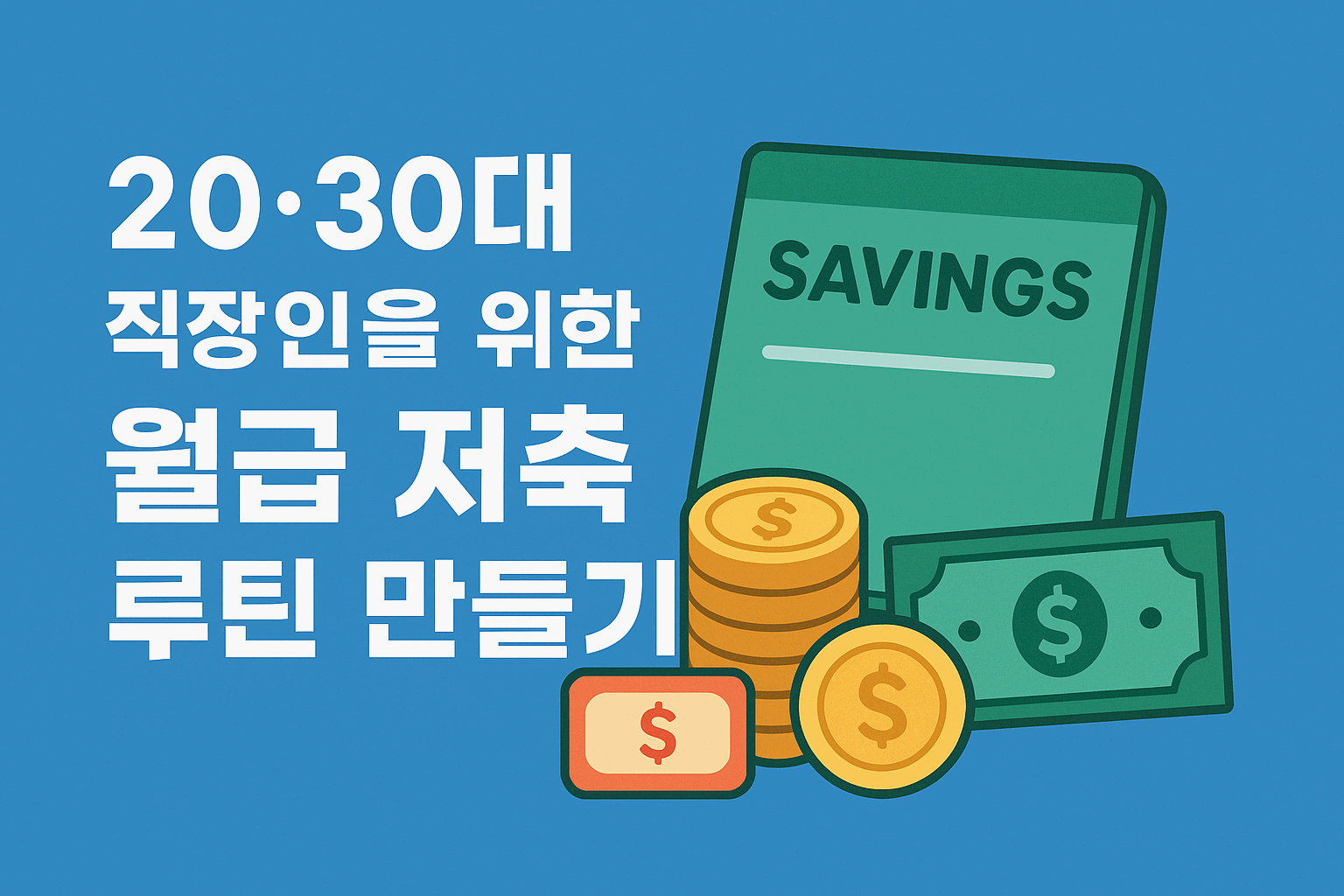 20&middot;30대 직장인을 위한 현실적인 월급 저축 루틴 만들기