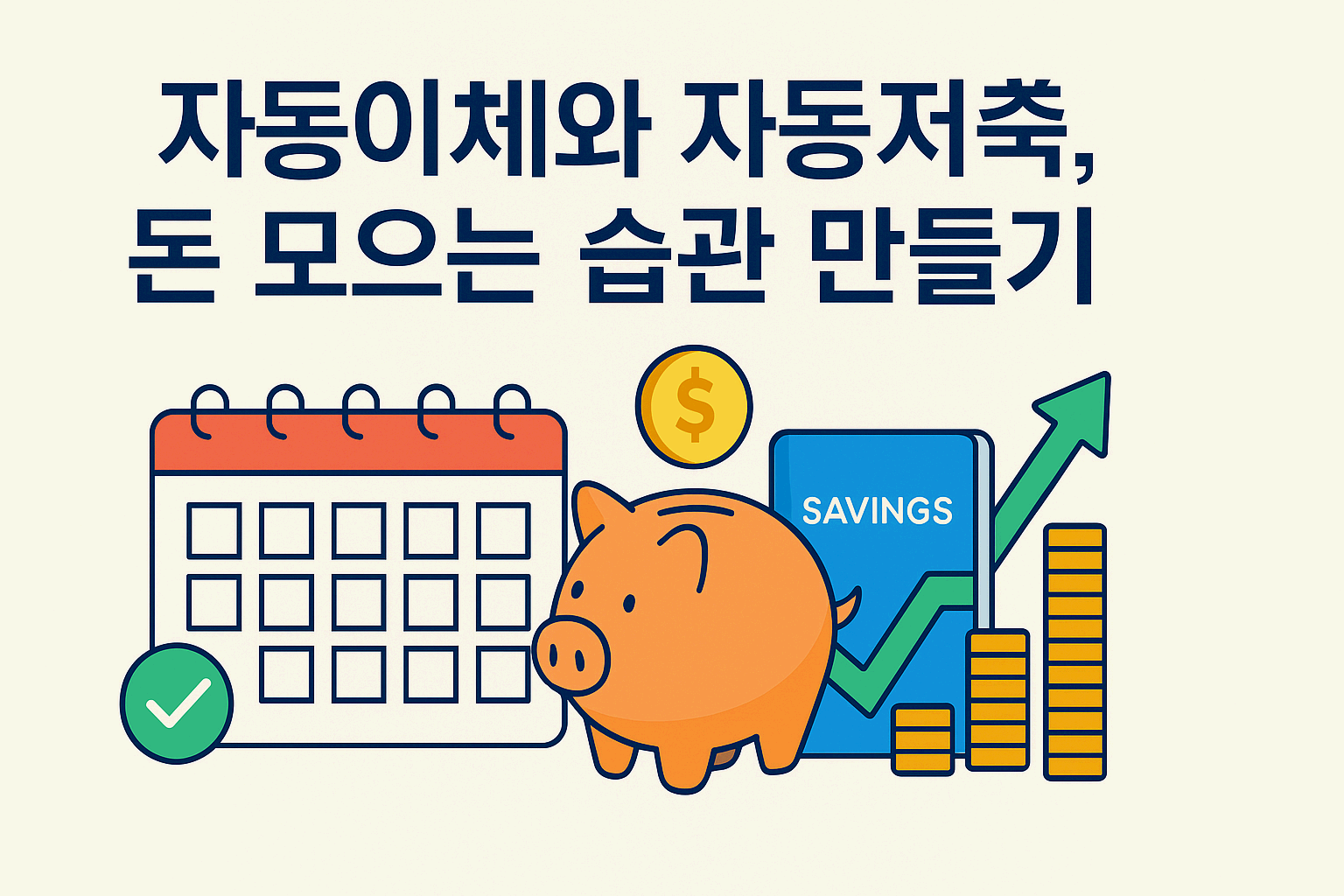 자동이체와 자동저축, 돈 모으는 습관 만들기