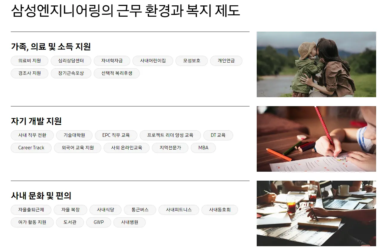 삼성엔지니어링 복지제도