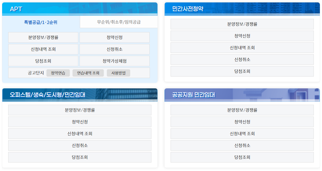 청약홈 바로가기 및 이용방법