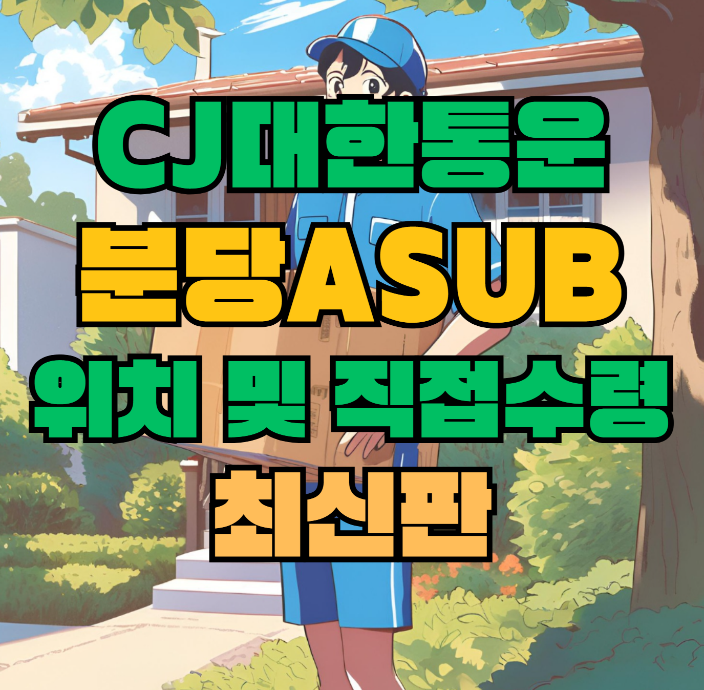 CJ대한통운 분당Asub 허브 서브 터미널 위치 및 상품 수령 방법 최신판