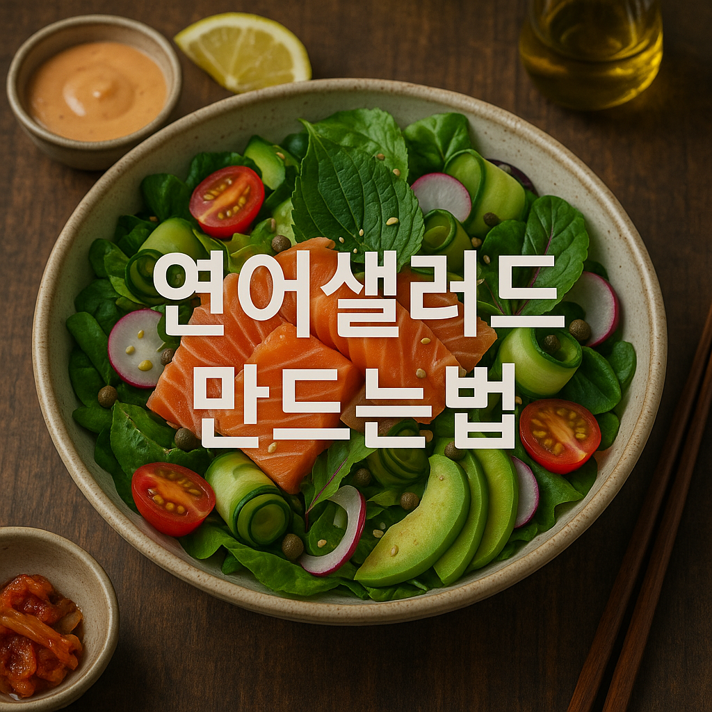 연어샐러드 만드는법