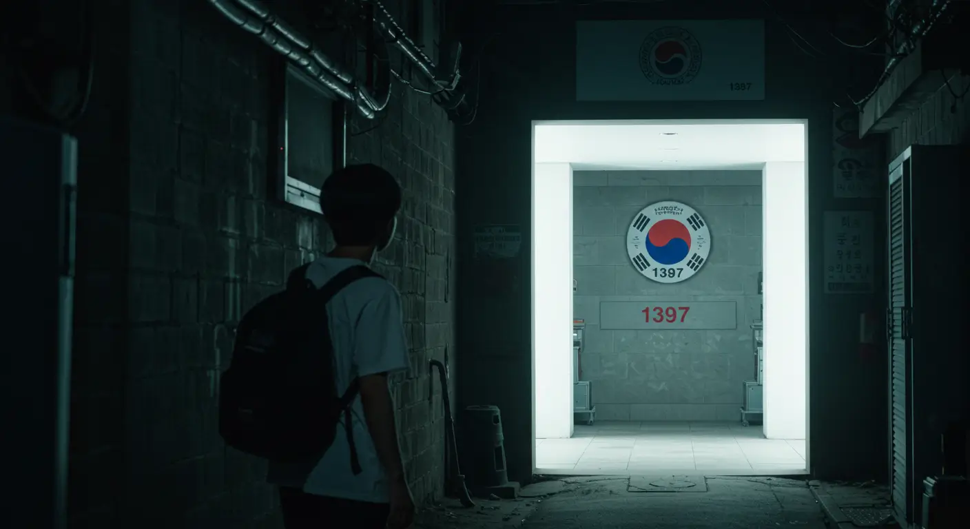 위험한 사금융을 등지고 안전한 서민금융진횡원 1397 상담센터로 향하는 현명한 모습