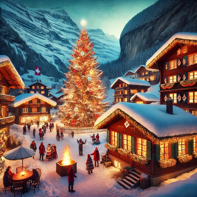 스위스 크리스마스를 나타내는 이미지입니다.