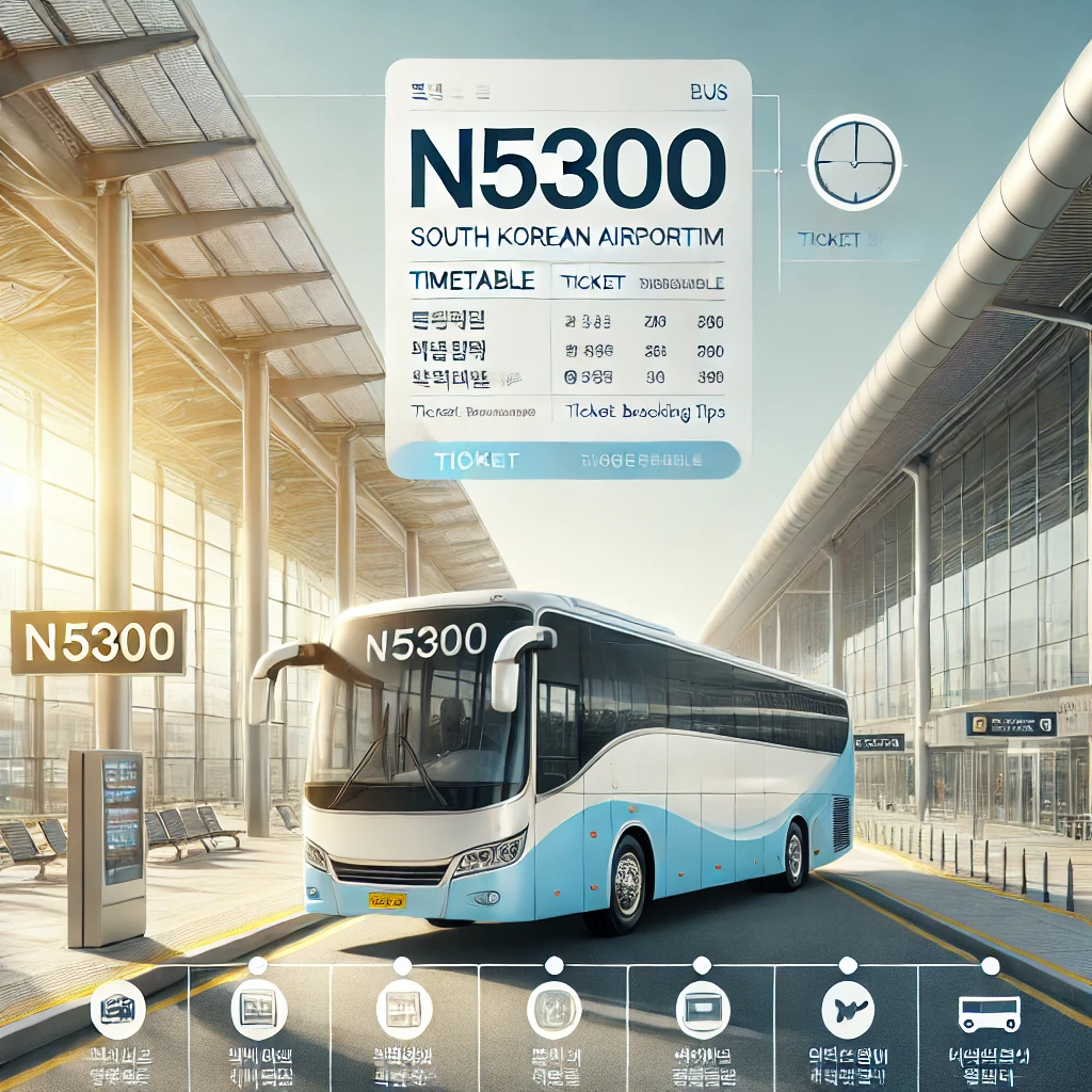 N5300번 버스 시간표&amp;#44; 공항버스 N5300 예매 2