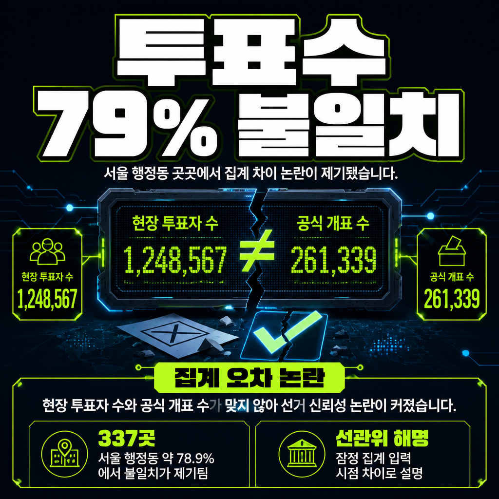 투표수 79% 불일치