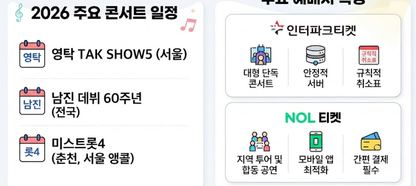 매진 임박 트로트 투어 콘서트 예매