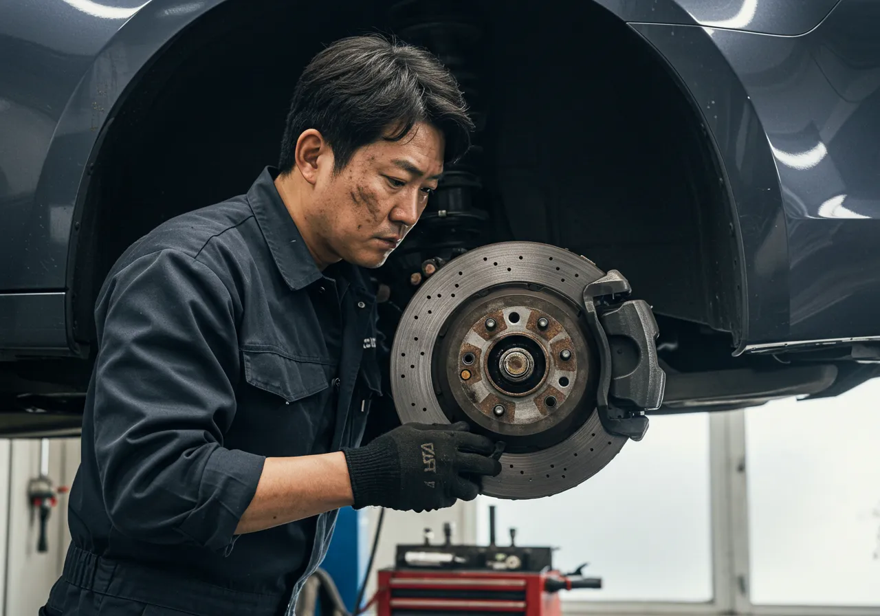 브레이크 패드 품질과 정비 숙련도