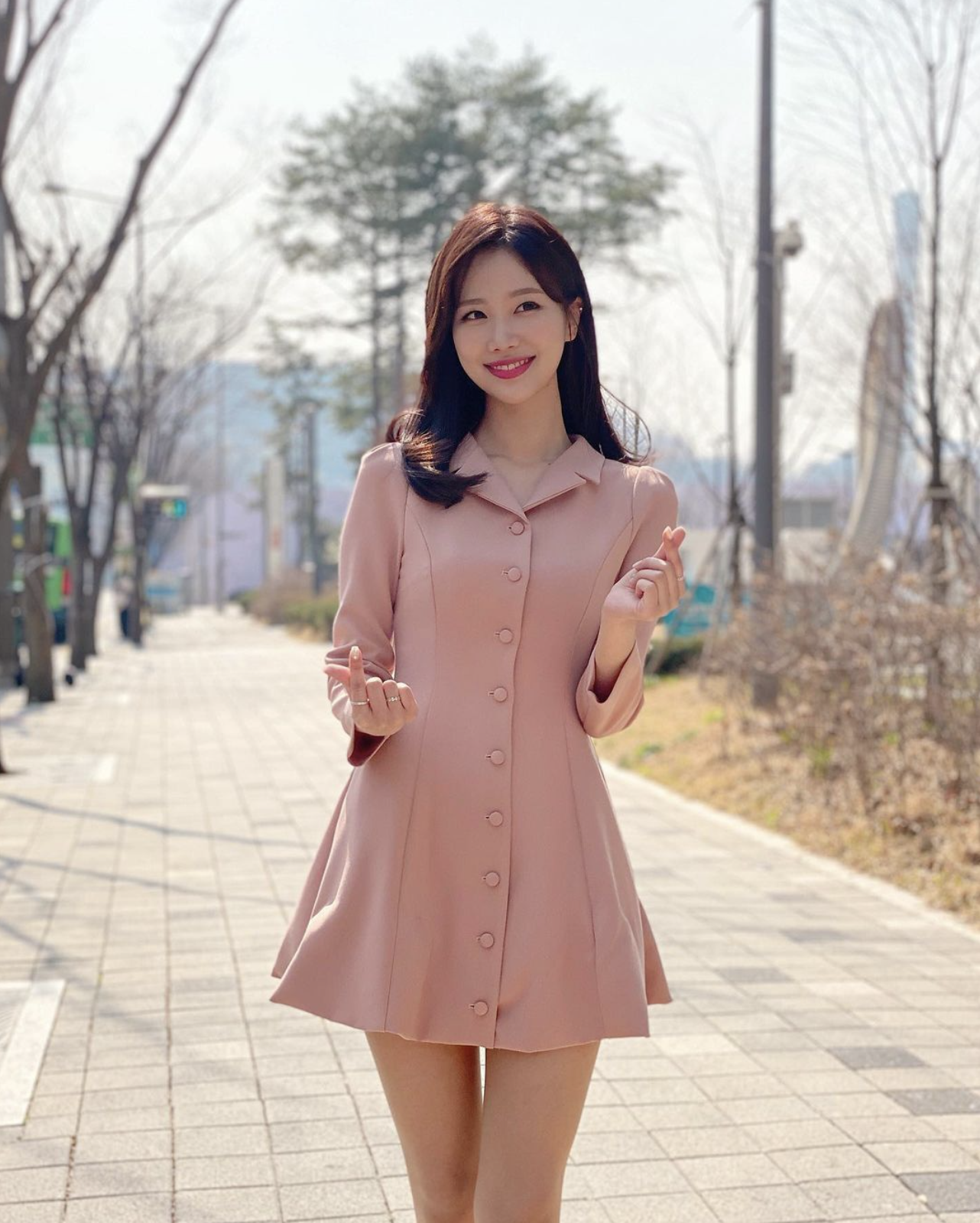 김가현 원피스 다리 몸매