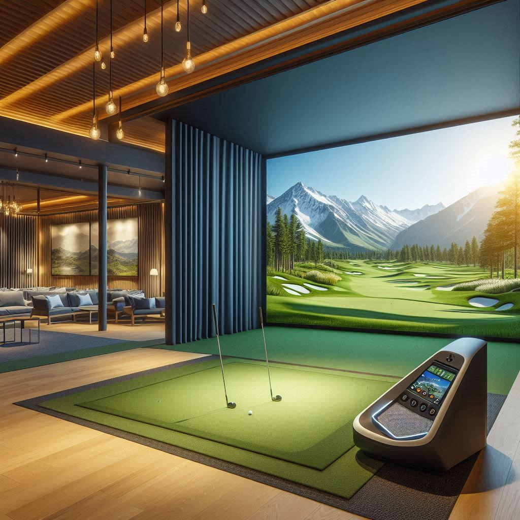 스크린골프장 배경