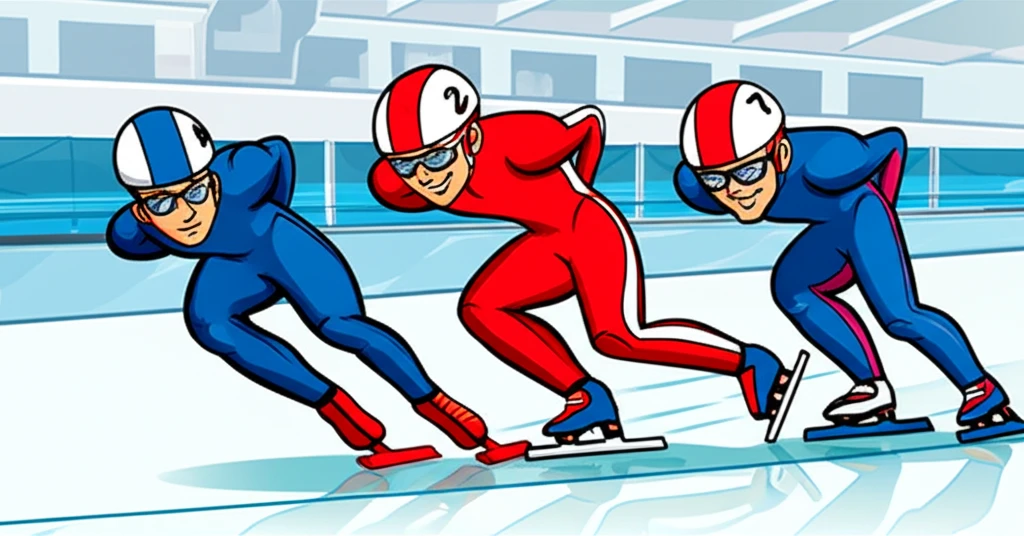 2026 쇼트트랙 남자 계주 결승 중..