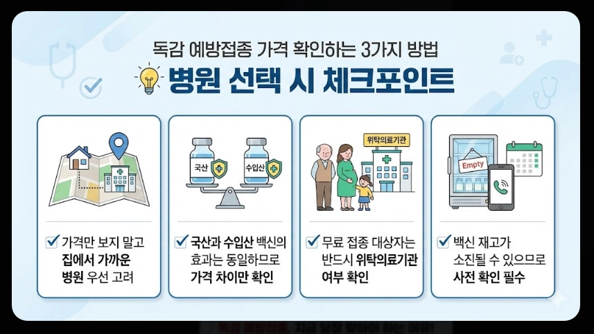 독감예방접종 가격비교,접종기간,3가 4가 백신차이